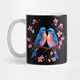 Eastern Bluebird Couple Valentine Mug